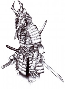 Karmaela Design: Samurai tattoo design