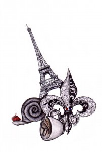 Karmaela Design: France inspired tattoo design