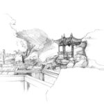 Chinese Gardens Illustration - Distance